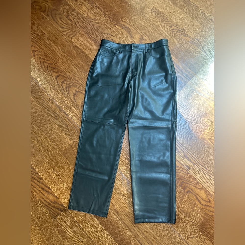 MNG Dark Leather Pants